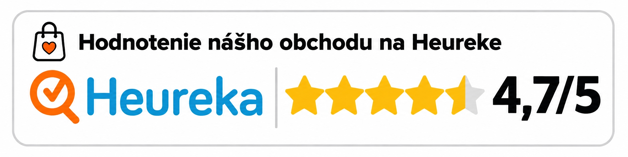 Hodnotenie nášho obchodu Fan-store.sk na Heureke